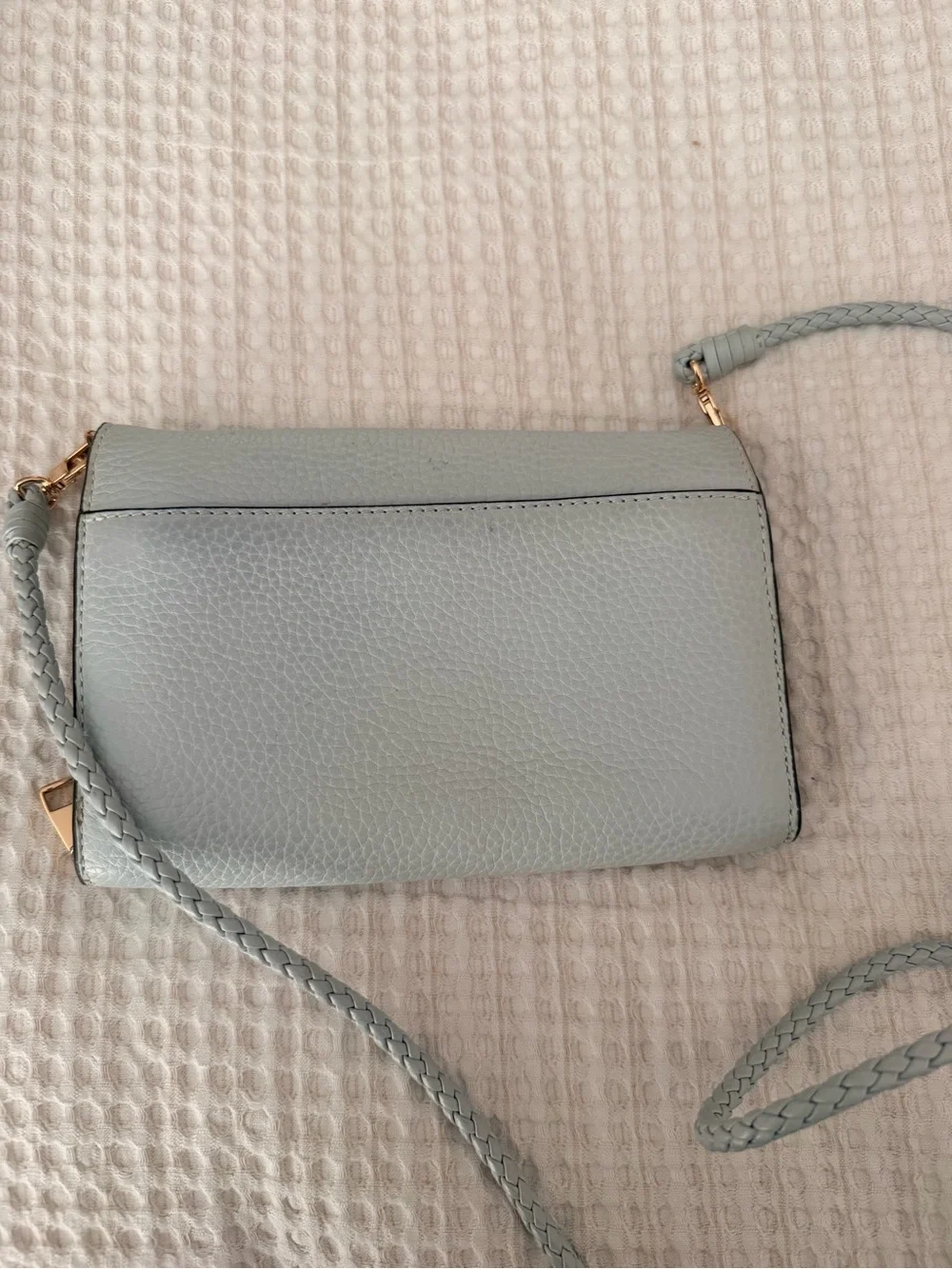 Tory Burch Light Blue Leather Crossbody Bag